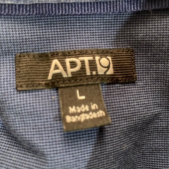 Lot of 3 - Apt. 9 Casual Button-down Shirts - Teal, Blue, Dark Grey - All Size L - Picture 8 of 9